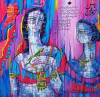A. S. Rind, 24 x 24 Inch, Acrylic On Canvas, Figurative Painting, AC-ASR-814